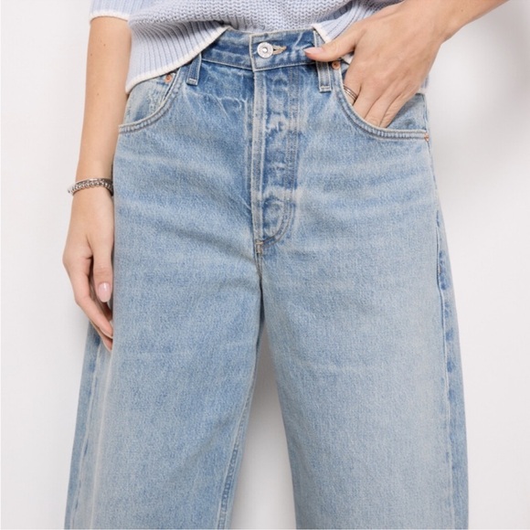 NWT Citizens of Humanity Ayla Baggy Cuffed Crop in Gemini size 28 - Picture 3 of 11